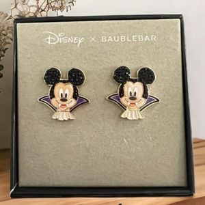 Disney x Baublebar Halloween Vampire Mickey Mouse Earrings